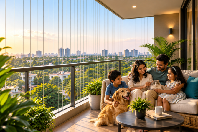 How Invisible Grills Help Improve Balcony Safety for Children and Pets