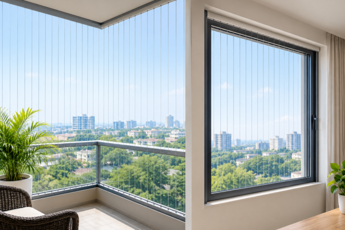 Modern Invisible Grill Designs to Enhance Your Balcony